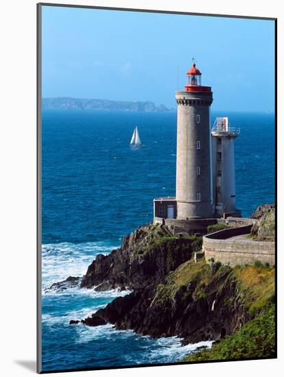 Lighthouse at the Coast, Phare Du Petit Minou, Goulet De Brest, Finistere, Brittany, France-null-Mounted Photographic Print