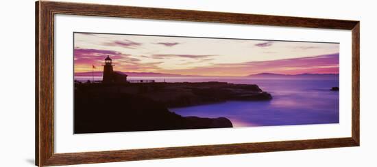 Lighthouse at the Coast, Walton Lighthouse, Santa Cruz, California, USA-null-Framed Photographic Print