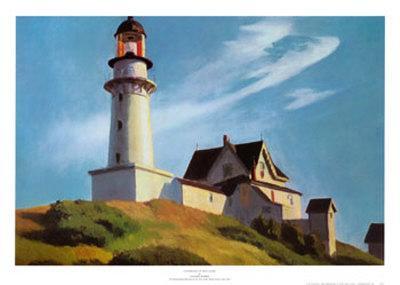 Lighthouse At Two Lights Art Print
