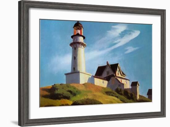Lighthouse at Two Lights-Edward Hopper-Framed Art Print