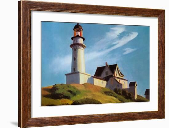 Lighthouse at Two Lights-Edward Hopper-Framed Art Print