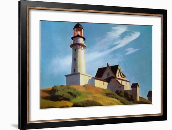 Lighthouse at Two Lights-Edward Hopper-Framed Art Print