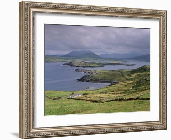 Lighthouse, Beginish Island, Ring of Kerry, County Kerry, Munster, Republic of Ireland-Patrick Dieudonne-Framed Photographic Print