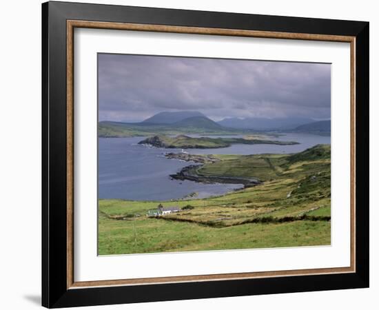 Lighthouse, Beginish Island, Ring of Kerry, County Kerry, Munster, Republic of Ireland-Patrick Dieudonne-Framed Photographic Print