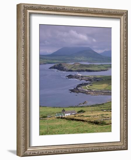 Lighthouse, Beginish Island, Ring of Kerry, County Kerry, Munster, Republic of Ireland-Patrick Dieudonne-Framed Photographic Print