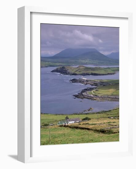 Lighthouse, Beginish Island, Ring of Kerry, County Kerry, Munster, Republic of Ireland-Patrick Dieudonne-Framed Photographic Print