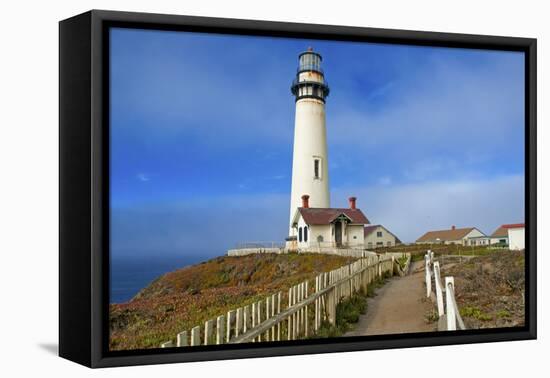 Lighthouse, Big Sur Coast, California-robert cicchetti-Framed Premier Image Canvas