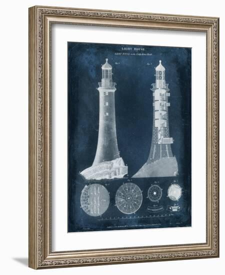 Lighthouse Blueprint-Vision Studio-Framed Premium Giclee Print