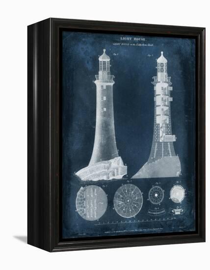 Lighthouse Blueprint-Vision Studio-Framed Stretched Canvas