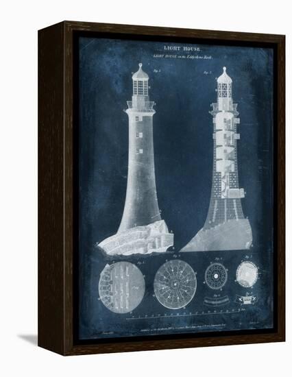 Lighthouse Blueprint-Vision Studio-Framed Stretched Canvas