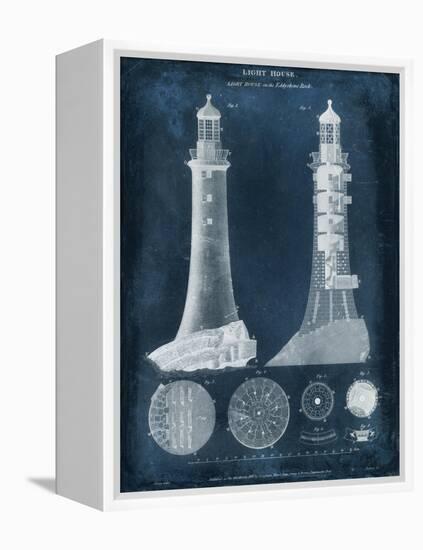 Lighthouse Blueprint-Vision Studio-Framed Stretched Canvas