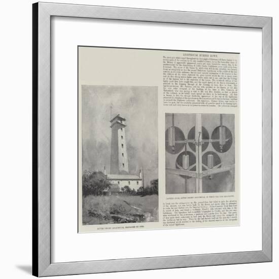 Lighthouse Burned Down-Henry Charles Seppings Wright-Framed Giclee Print