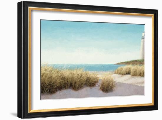 Lighthouse by the Sea-James Wiens-Framed Art Print