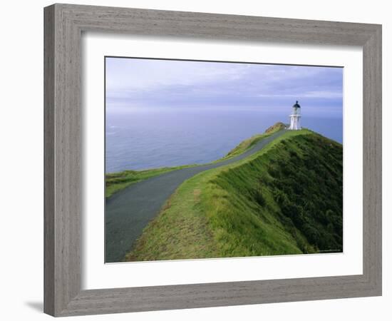 Lighthouse, Cape Reinga, Northland, North Island, New Zealand, Pacific-Jeremy Bright-Framed Photographic Print