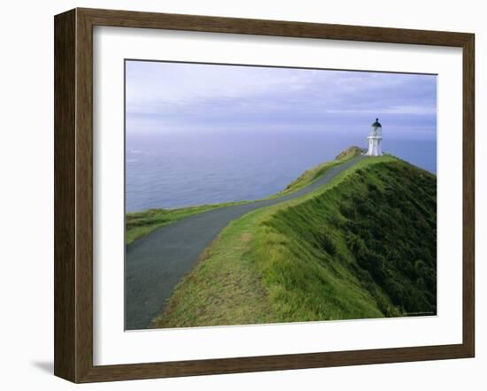 Lighthouse, Cape Reinga, Northland, North Island, New Zealand, Pacific-Jeremy Bright-Framed Photographic Print