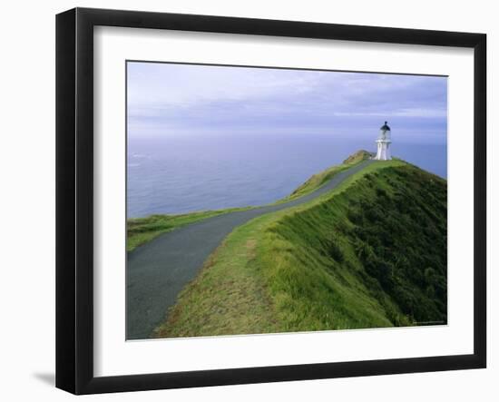 Lighthouse, Cape Reinga, Northland, North Island, New Zealand, Pacific-Jeremy Bright-Framed Photographic Print