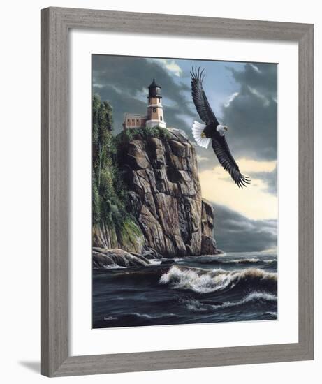 Lighthouse Cliff-Kevin Daniel-Framed Giclee Print