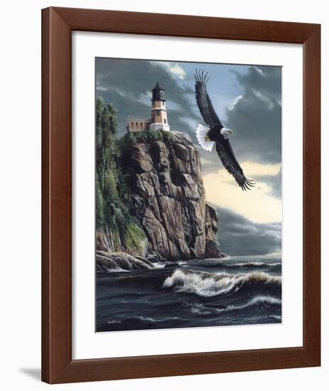 Lighthouse Cliff-Kevin Daniel-Framed Giclee Print