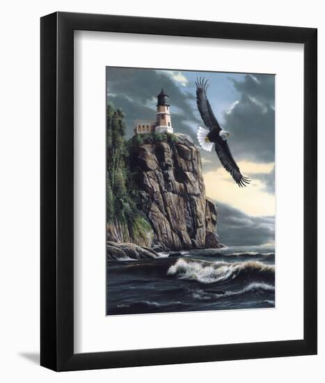 Lighthouse Cliff-Kevin Daniel-Framed Art Print