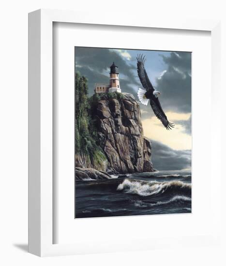 Lighthouse Cliff-Kevin Daniel-Framed Art Print