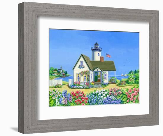 Lighthouse Cottage-Geraldine Aikman-Framed Giclee Print