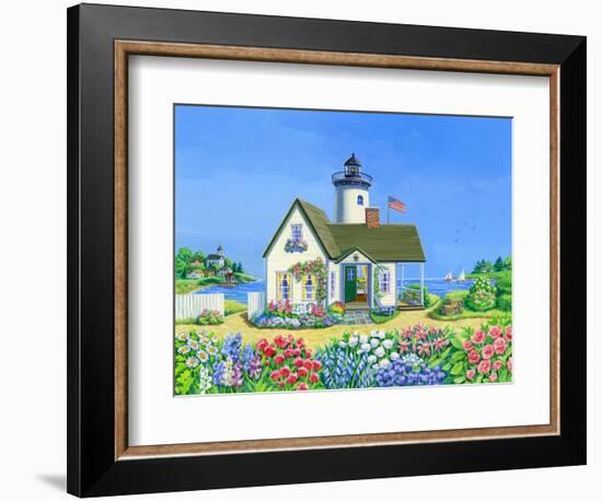 Lighthouse Cottage-Geraldine Aikman-Framed Giclee Print