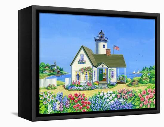 Lighthouse Cottage-Geraldine Aikman-Framed Premier Image Canvas