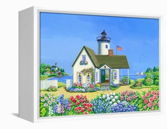 Lighthouse Cottage-Geraldine Aikman-Framed Premier Image Canvas