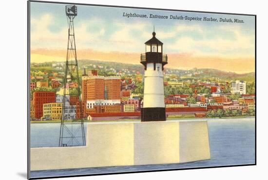 Lighthouse, Duluth Harbor, Minnesota-null-Mounted Art Print