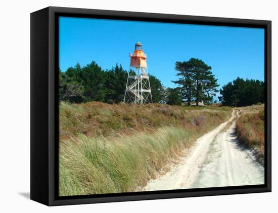 Lighthouse, Farewell Spit, New Zealand-William Sutton-Framed Premier Image Canvas