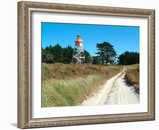 Lighthouse, Farewell Spit, New Zealand-William Sutton-Framed Photographic Print