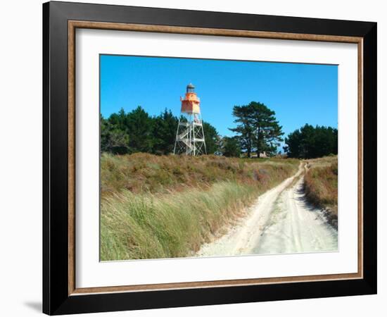 Lighthouse, Farewell Spit, New Zealand-William Sutton-Framed Photographic Print