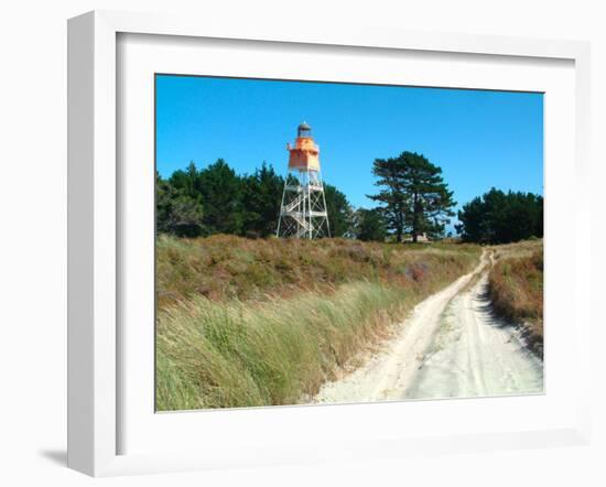 Lighthouse, Farewell Spit, New Zealand-William Sutton-Framed Photographic Print