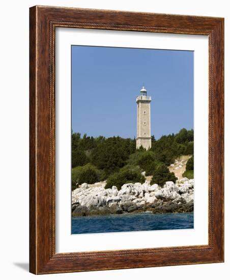 Lighthouse, Fiskardo, Kefalonia (Cephalonia), Ionian Islands, Greek Islands, Greece-R H Productions-Framed Photographic Print