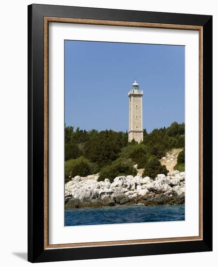 Lighthouse, Fiskardo, Kefalonia (Cephalonia), Ionian Islands, Greek Islands, Greece-R H Productions-Framed Photographic Print