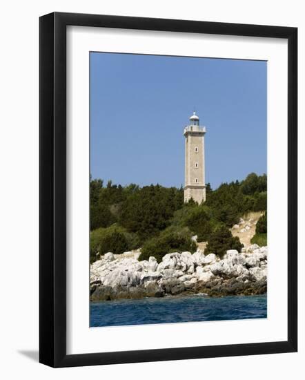 Lighthouse, Fiskardo, Kefalonia (Cephalonia), Ionian Islands, Greek Islands, Greece-R H Productions-Framed Photographic Print