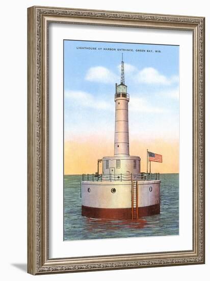 Lighthouse, Green Bay, Wisconsin-null-Framed Art Print