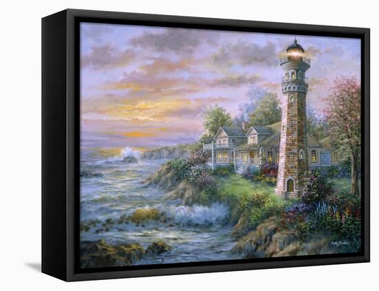 Lighthouse Haven 2-Nicky Boehme-Framed Premier Image Canvas