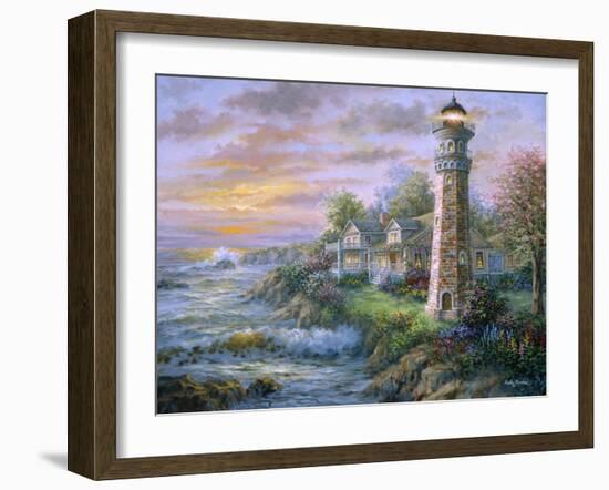 Lighthouse Haven 2-Nicky Boehme-Framed Giclee Print