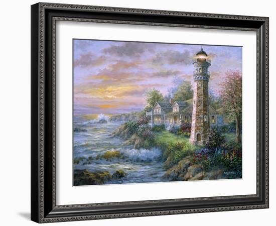 Lighthouse Haven 2-Nicky Boehme-Framed Giclee Print