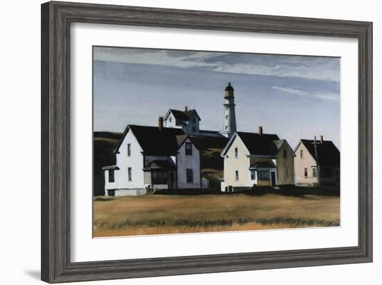 Lighthouse Hill, Cape Elizabeth, Maine-Edward Hopper-Framed Giclee Print