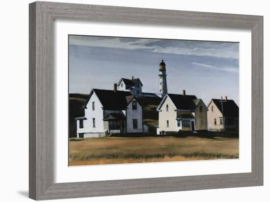 Lighthouse Hill, Cape Elizabeth, Maine-Edward Hopper-Framed Giclee Print