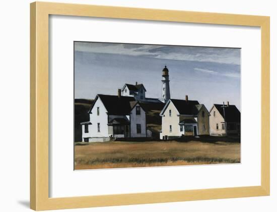Lighthouse Hill, Cape Elizabeth, Maine-Edward Hopper-Framed Giclee Print
