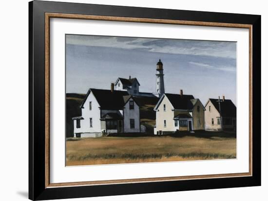 Lighthouse Hill, Cape Elizabeth, Maine-Edward Hopper-Framed Giclee Print