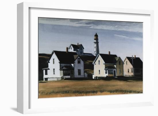 Lighthouse Hill, Cape Elizabeth, Maine-Edward Hopper-Framed Giclee Print