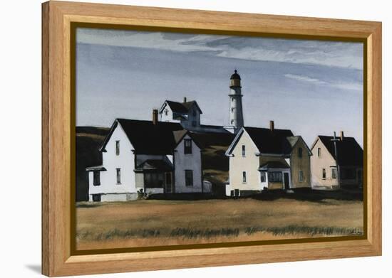 Lighthouse Hill, Cape Elizabeth, Maine-Edward Hopper-Framed Premier Image Canvas