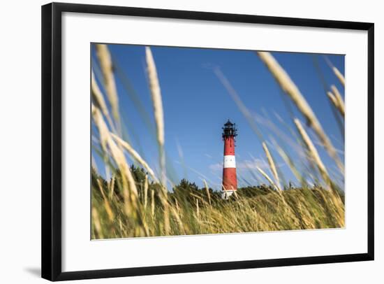 Lighthouse, Hörnum, Sylt Island, Northern Frisia, Schleswig-Holstein, Germany-Sabine Lubenow-Framed Photographic Print