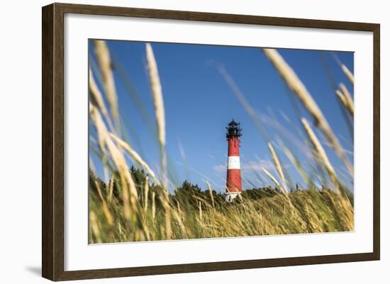 Lighthouse, Hörnum, Sylt Island, Northern Frisia, Schleswig-Holstein, Germany-Sabine Lubenow-Framed Photographic Print