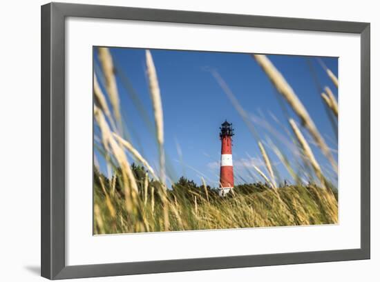 Lighthouse, Hörnum, Sylt Island, Northern Frisia, Schleswig-Holstein, Germany-Sabine Lubenow-Framed Photographic Print