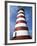 Lighthouse, Hopetown, Abaco, Bahamas, West Indies, Central America-Ethel Davies-Framed Photographic Print